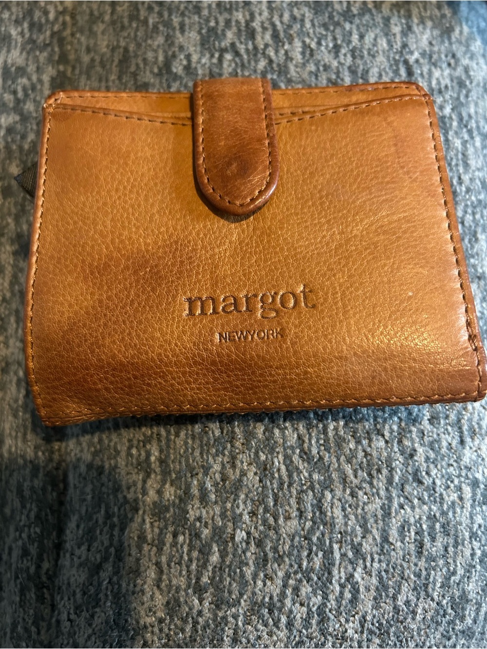 Margot New York Classic Tan Leather Wallet for Women